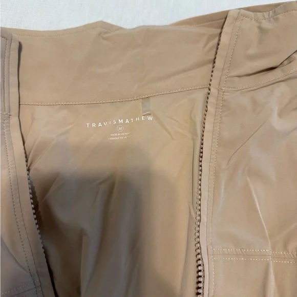 Travis Mathew Light Brown Zip-Up Jacket - Picture 2 of 2